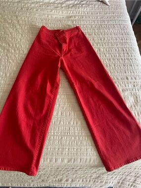Universal Thread Red Wide Leg Flare Jeans
